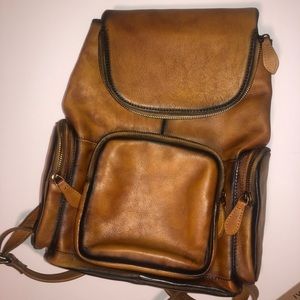 Genuine leather IVTG backpack